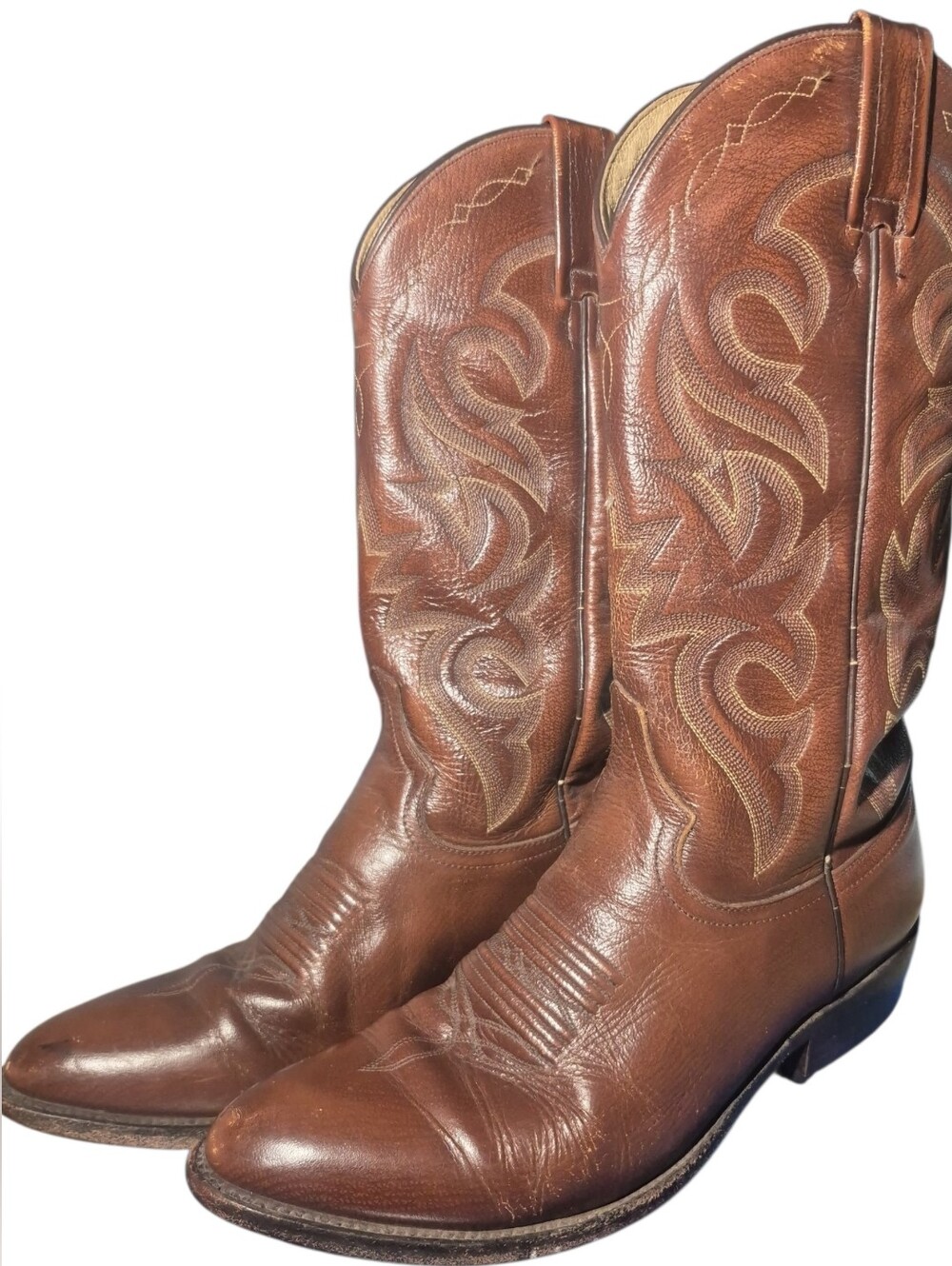 Dan Post Mens Brown Leather Stitched Western Cowboy Boots Style DP2111H Size 8 D